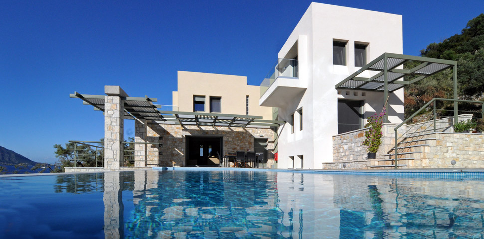 ViewtheBlue  Villas Πολυτελείς Βίλες στο Μεγανήσι (Σπαρτοχώρι)